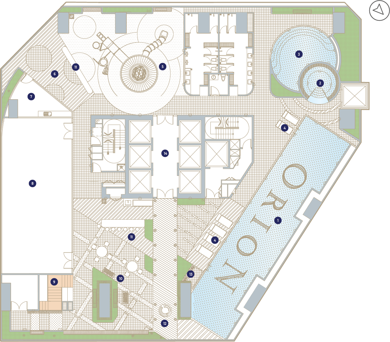 Orion Residence Level 9 The Aquarius facility layout